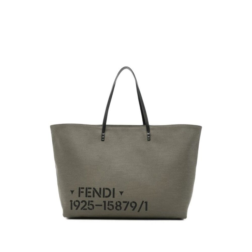 Fendi Grey Tote Bags Men